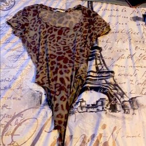 Cheetah Print Body suit